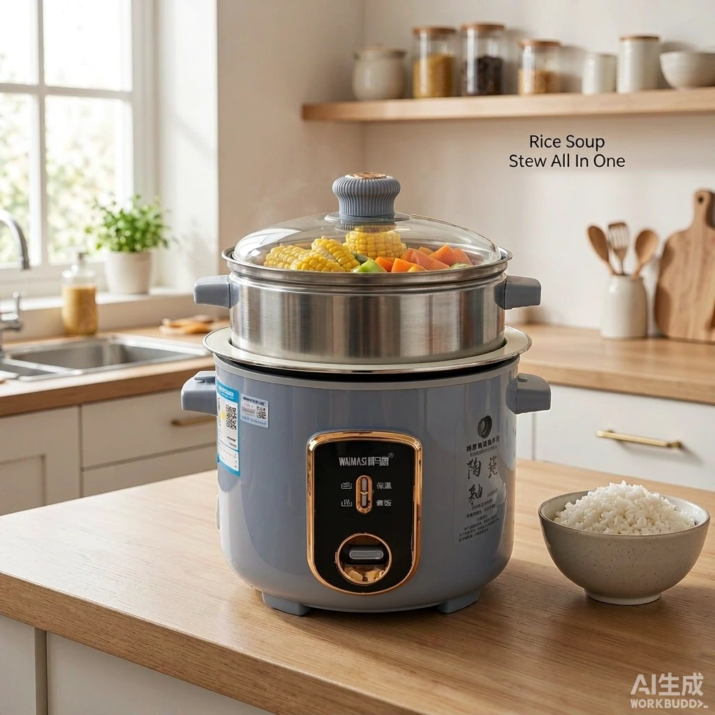 高端电饭锅 陶瓷釉内胆 3L/4L双容量 香糯不粘 现货批发