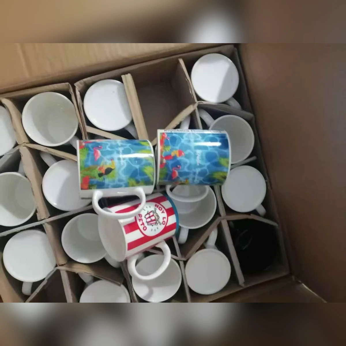 陶瓷马克杯咖啡杯 趣味英文印花 多图案混装 现货