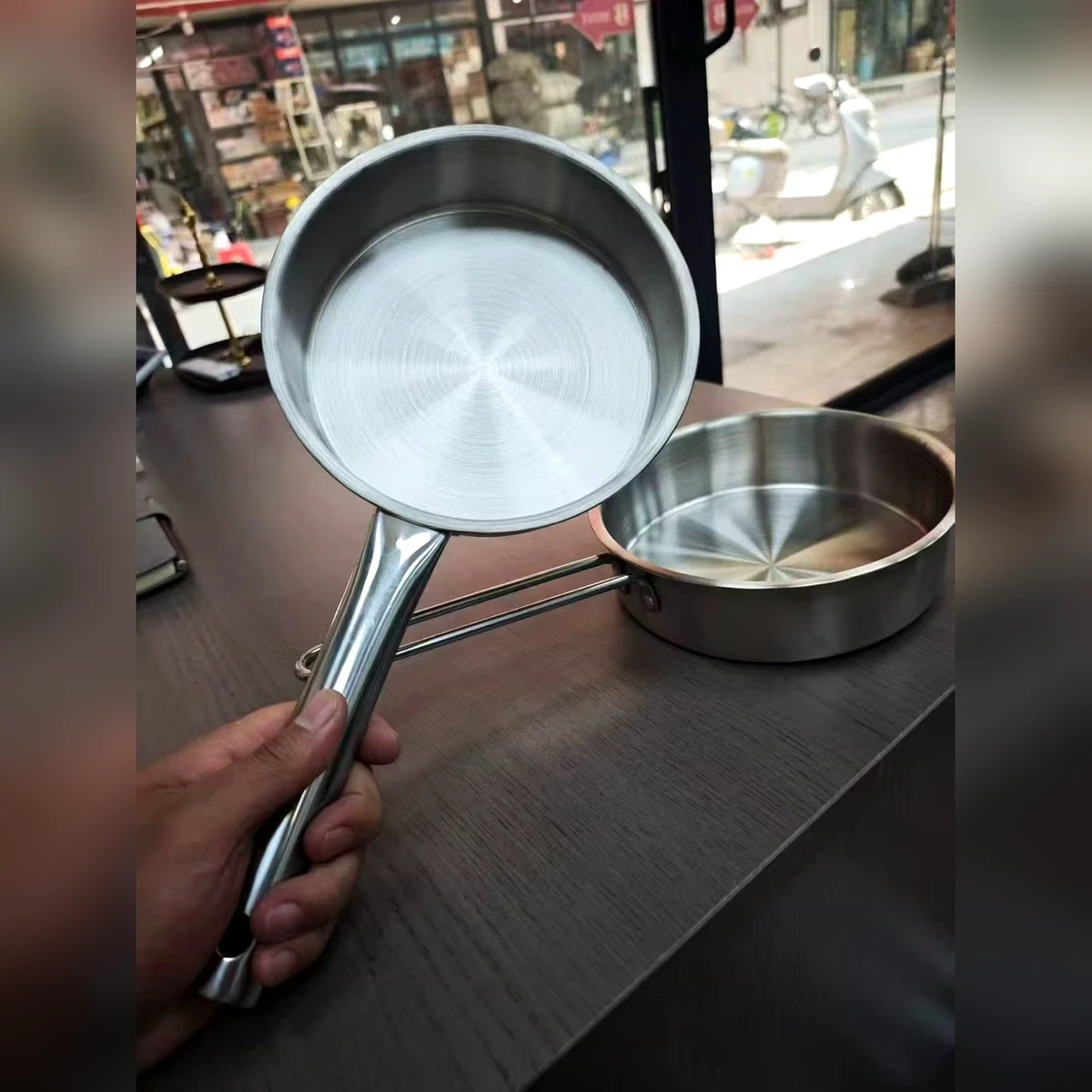 不锈钢奶锅汤锅 加厚复底 电磁炉燃气通用 现货