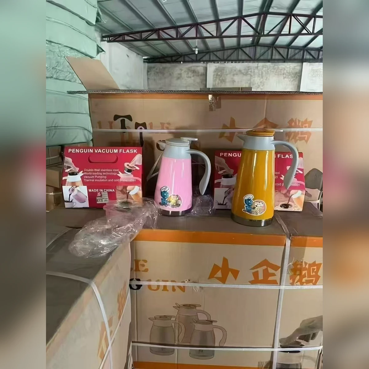 卡通大容量保温壶冷水壶 马卡龙多色 家用现货