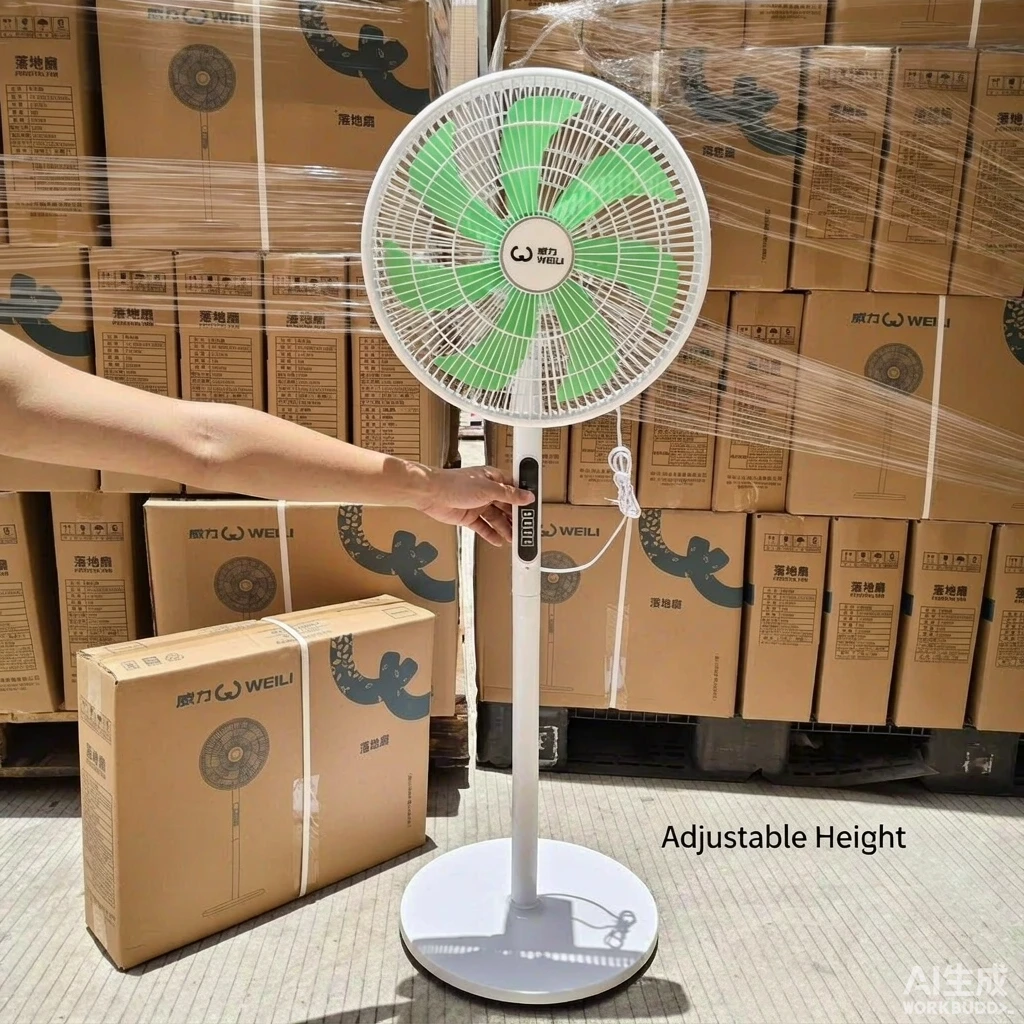 威力台地两用落地扇 大风力低噪音 五叶广角送风 现货