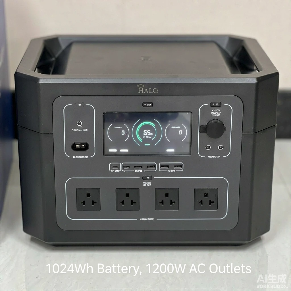 HALO PS-1200户外储能电源 1024Wh 1200W 110V 1000台