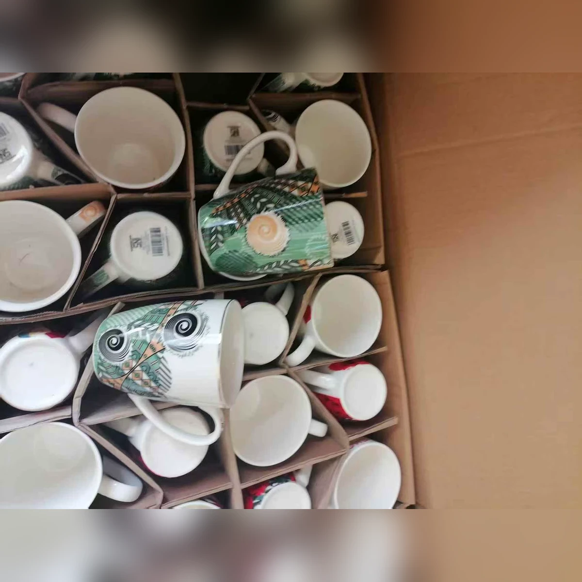 陶瓷马克杯咖啡杯 趣味英文印花 多图案混装 现货