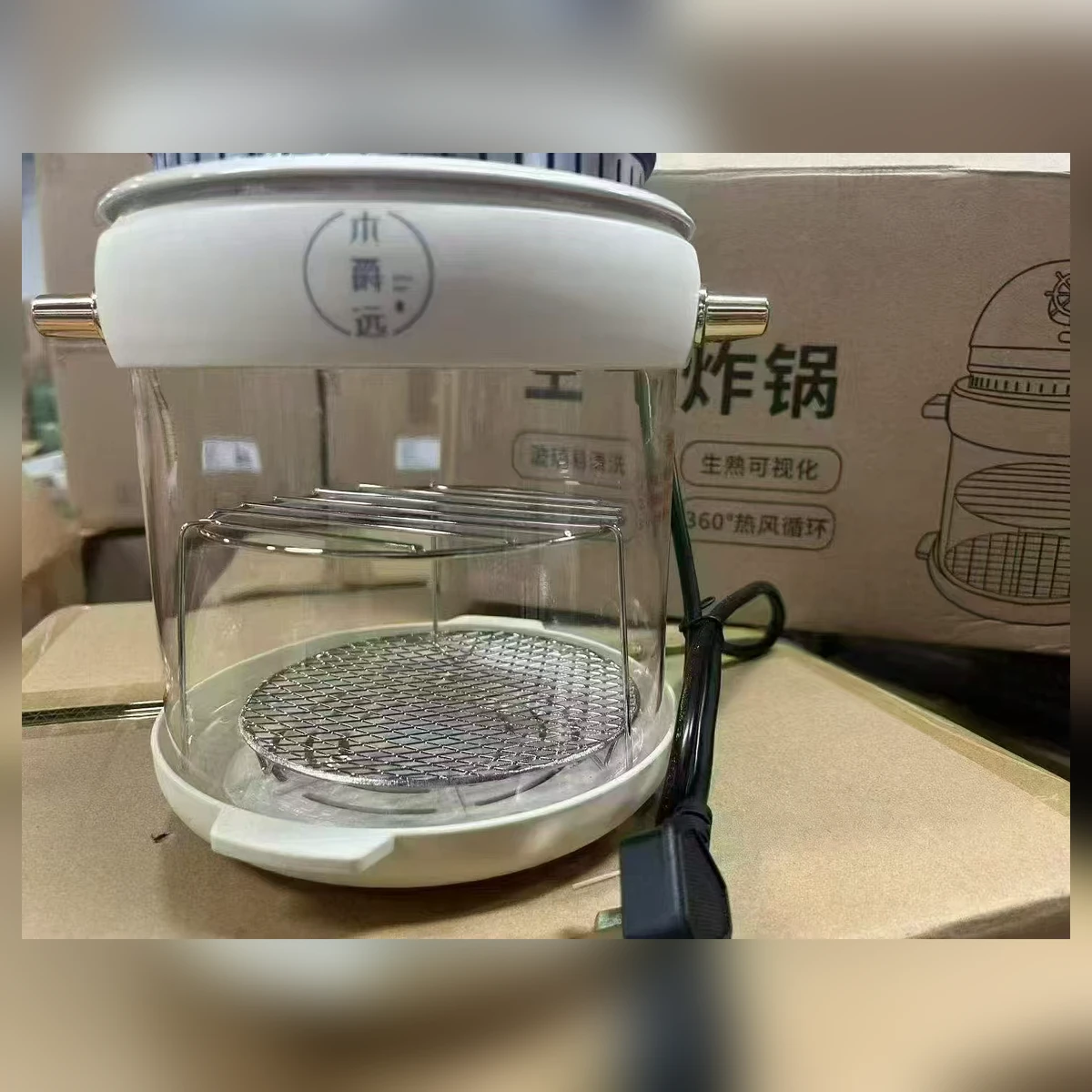 视觉透明空气炸锅 家用大容量 免看管 一机多用 现货