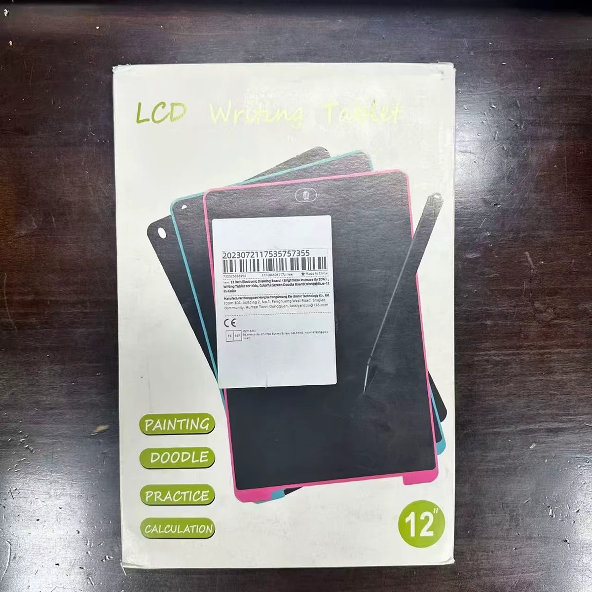 LCD手写板 儿童涂鸦写字板 一键清除 现货批发