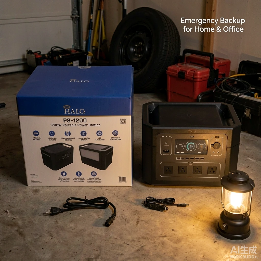 HALO PS-1200户外储能电源 1024Wh 1200W 110V 1000台