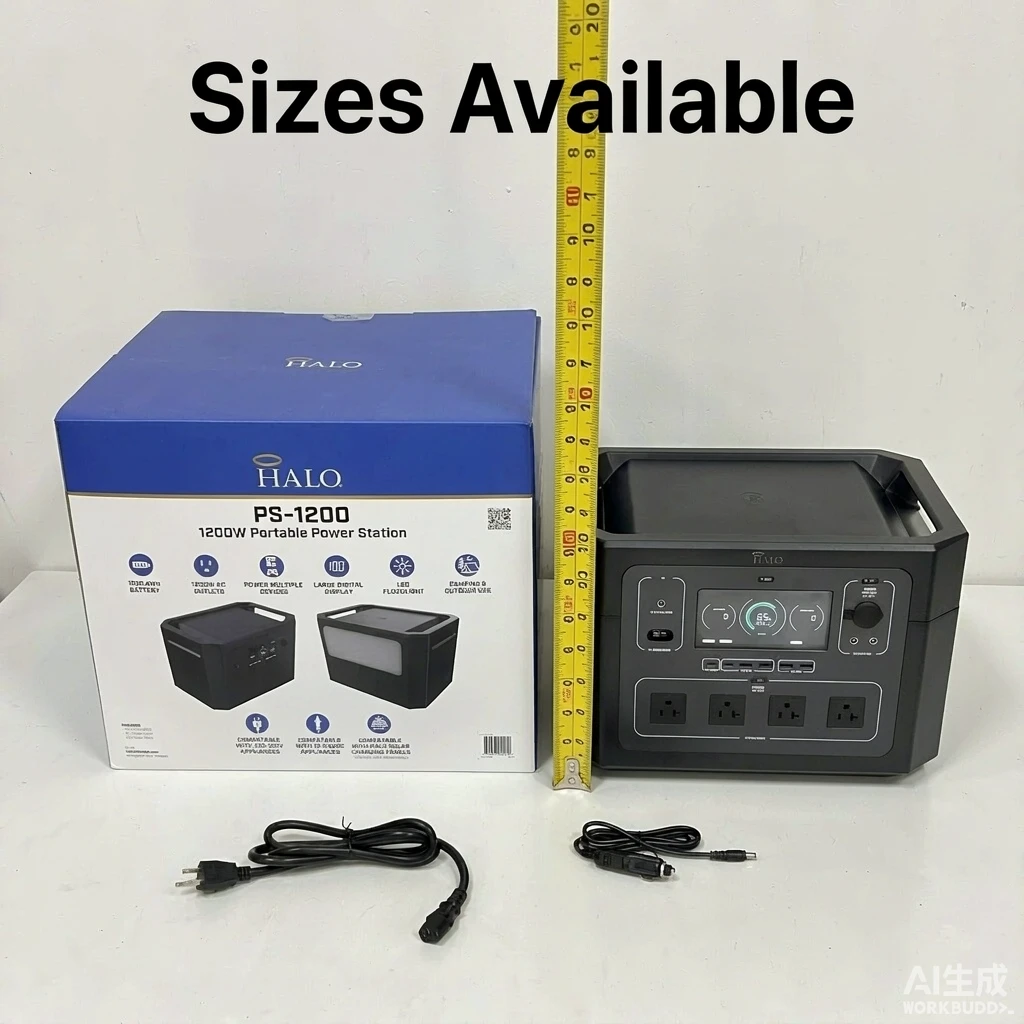 HALO PS-1200户外储能电源 1024Wh 1200W 110V 1000台