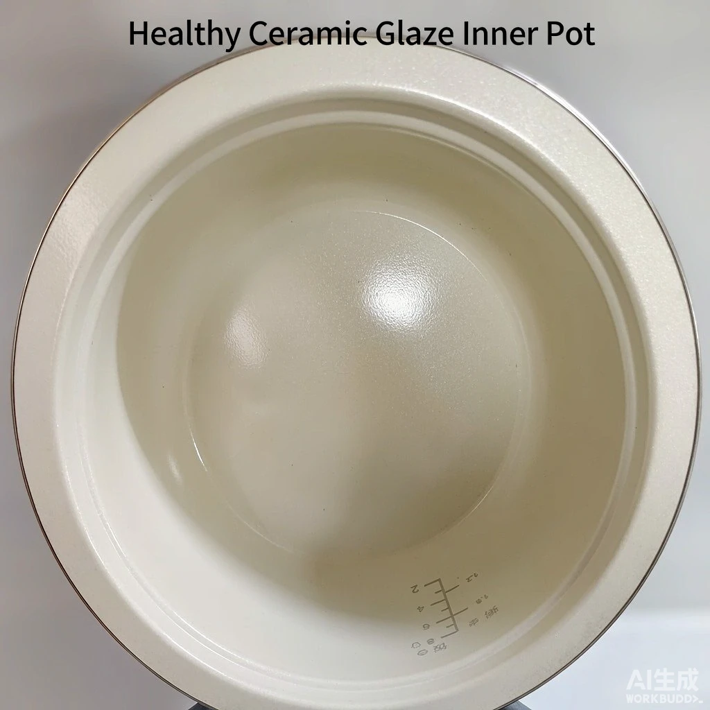 陶瓷釉内胆电压力锅 带不锈钢蒸笼 上蒸下煮 现货批发