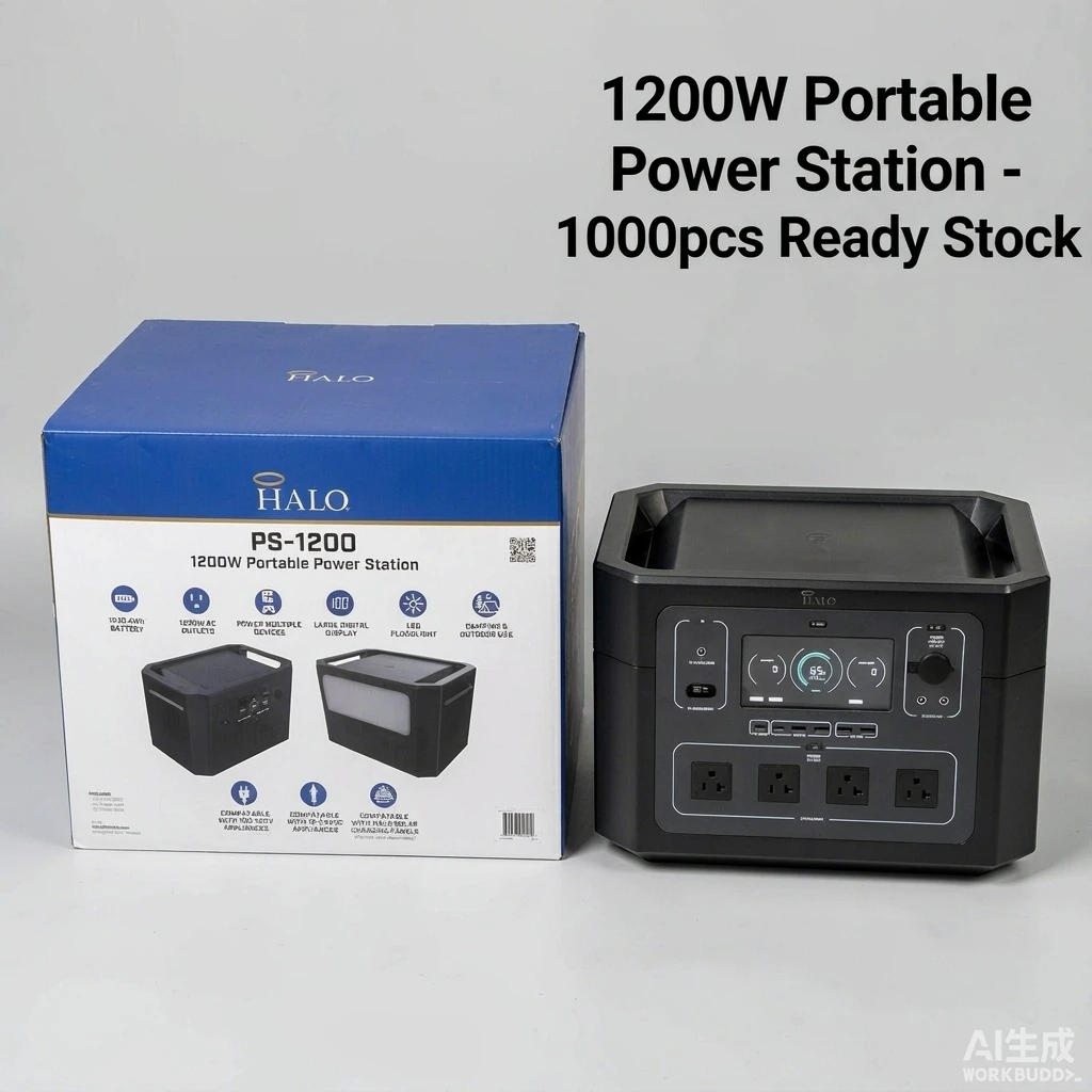 HALO PS-1200户外储能电源 1024Wh 1200W 110V 1000台