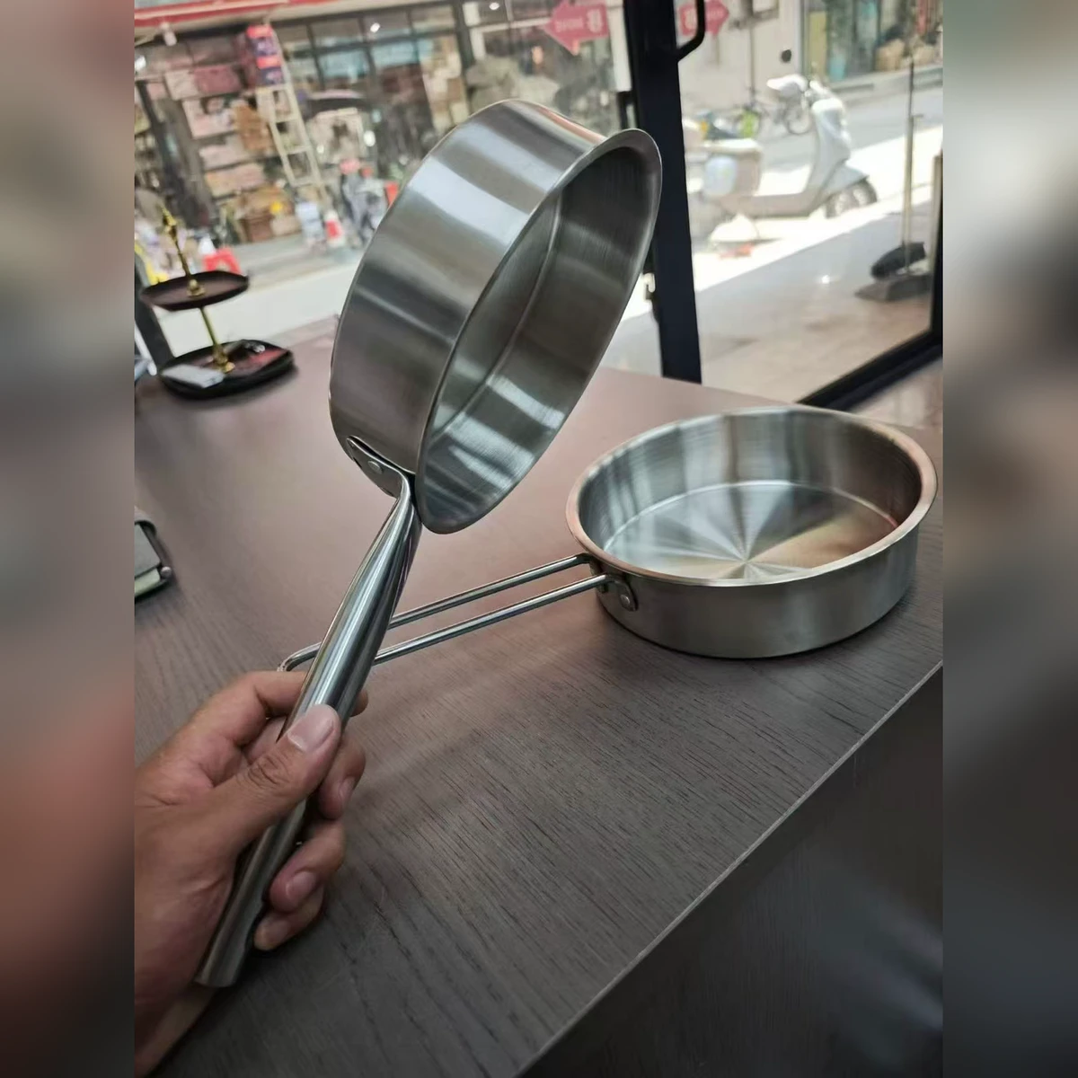 不锈钢奶锅汤锅 加厚复底 电磁炉燃气通用 现货