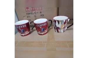 陶瓷马克杯咖啡杯 趣味英文印花 多图案混装 现货