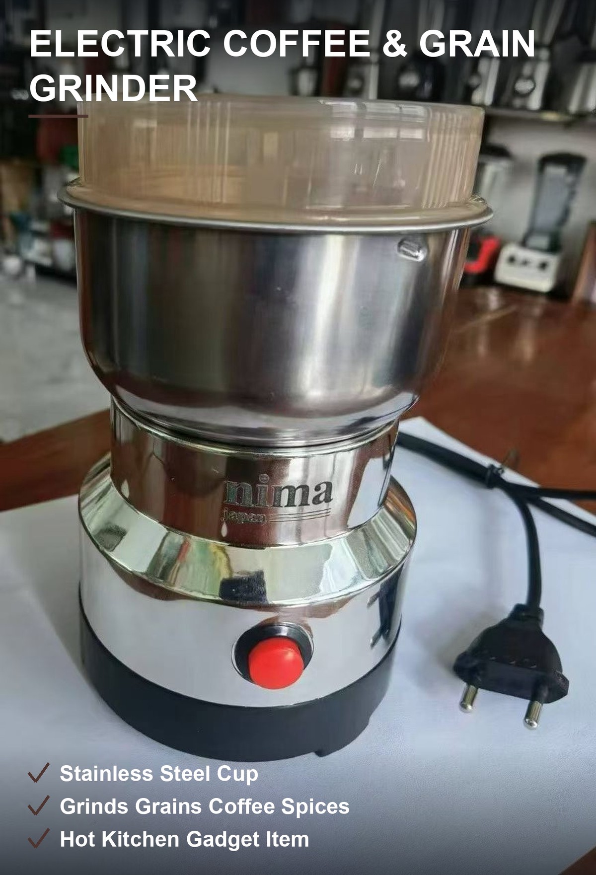 电动研磨机 不锈钢杯强力电机 五谷咖啡香料秒出粉 现货整批批发