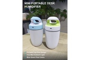迷你桌面加湿器 杯型小巧随身带 喷雾夜灯多色可选 2600个外贸尾单