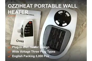 OZZIHEAT便携暖风机 插墙即用宽电压多接口 数显控温 5000个原箱整批