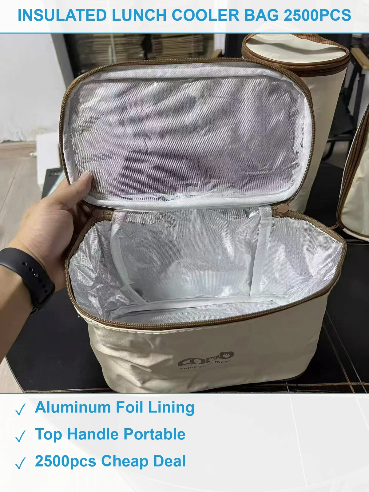 手提保温袋2500个 现货清仓批发