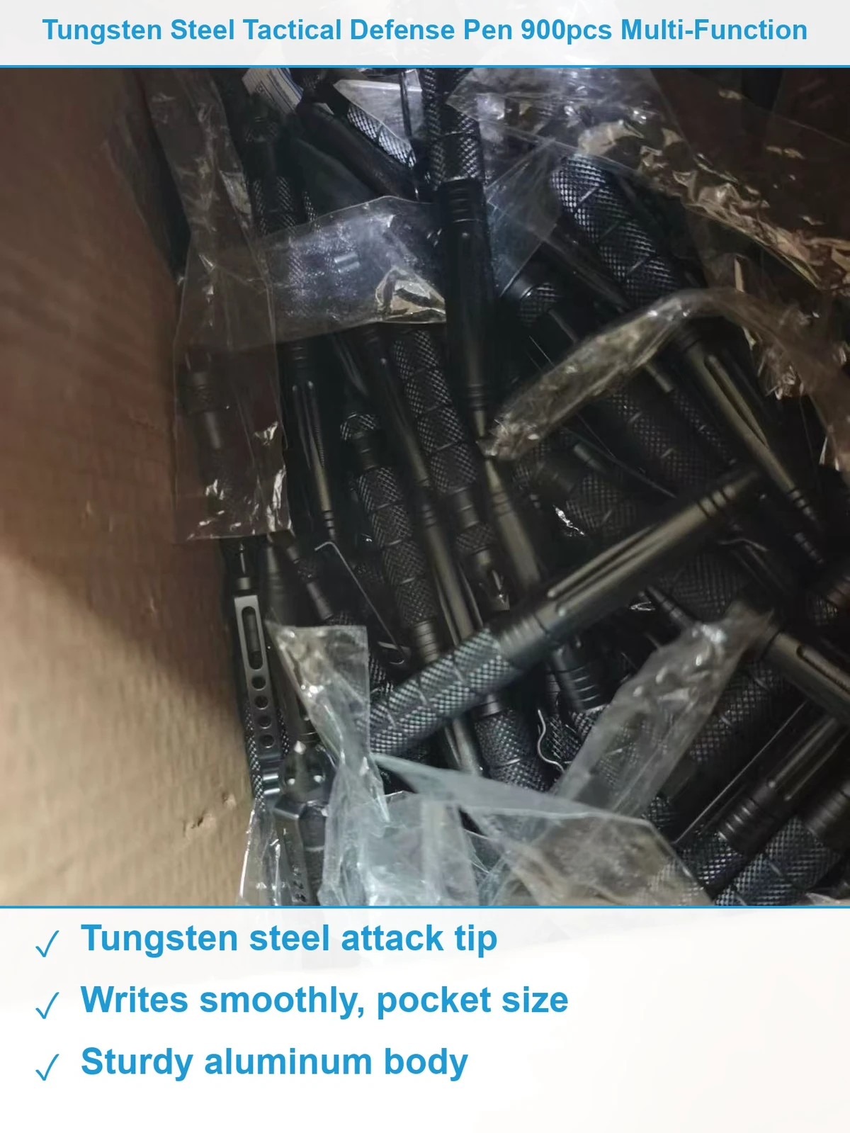 战术防卫笔900支 现货清仓批发