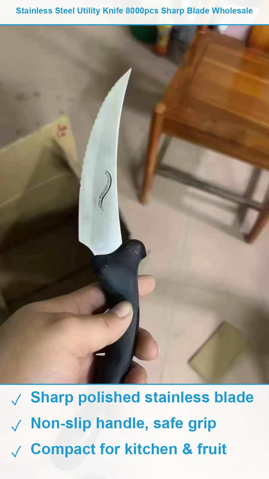 不锈钢果刀8000把 现货清仓批发