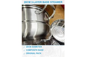 28公分复底三层蒸锅 现货清仓批发