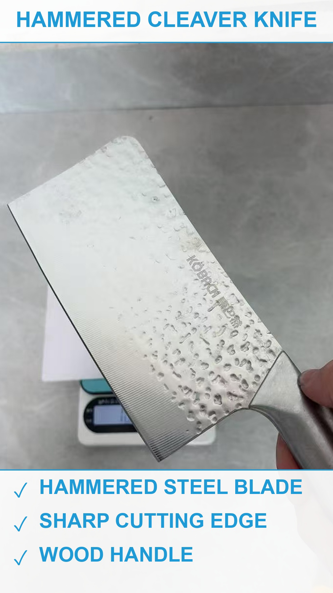 锤纹斩切刀500把 现货清仓批发