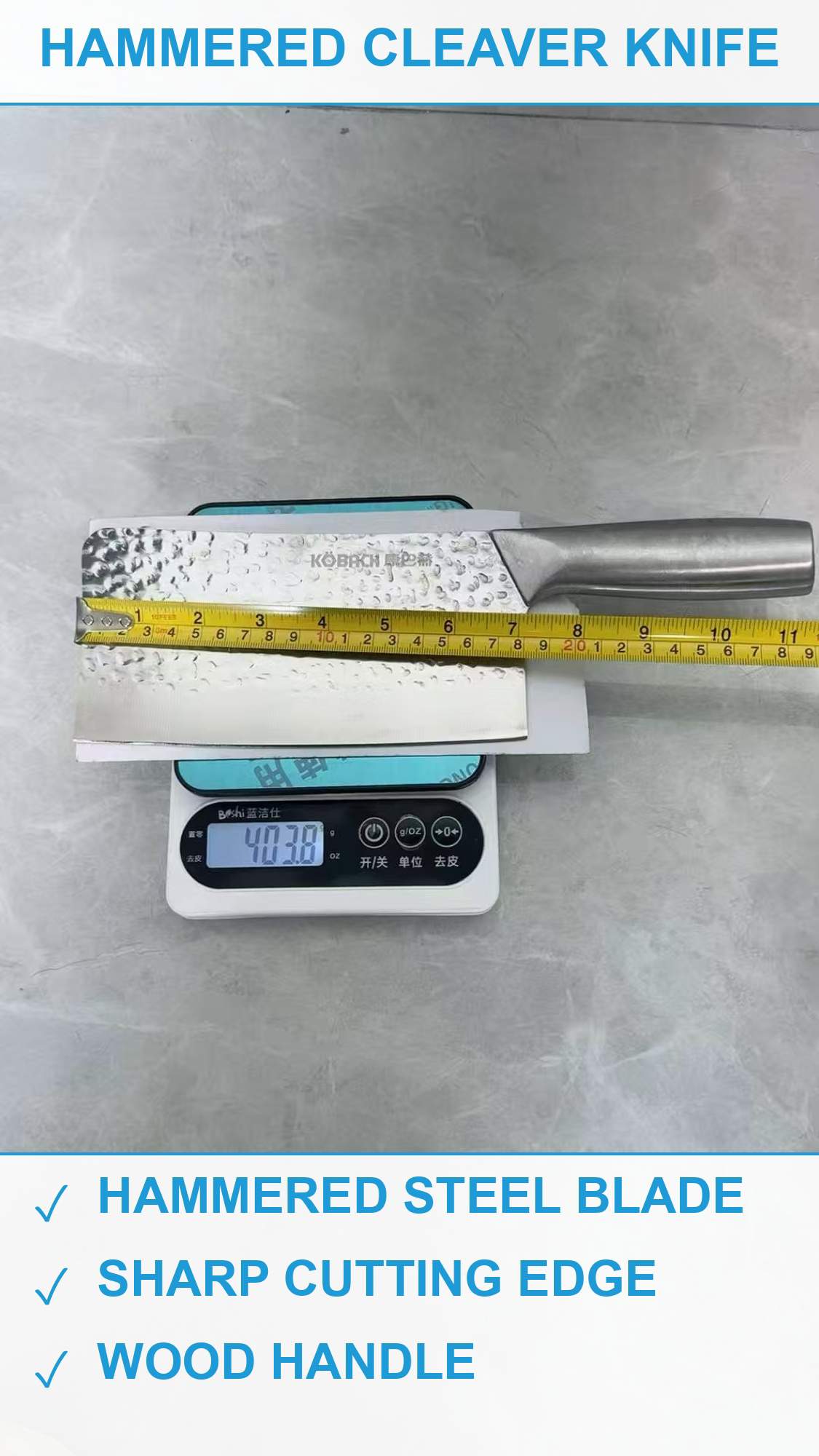 锤纹斩切刀500把 现货清仓批发