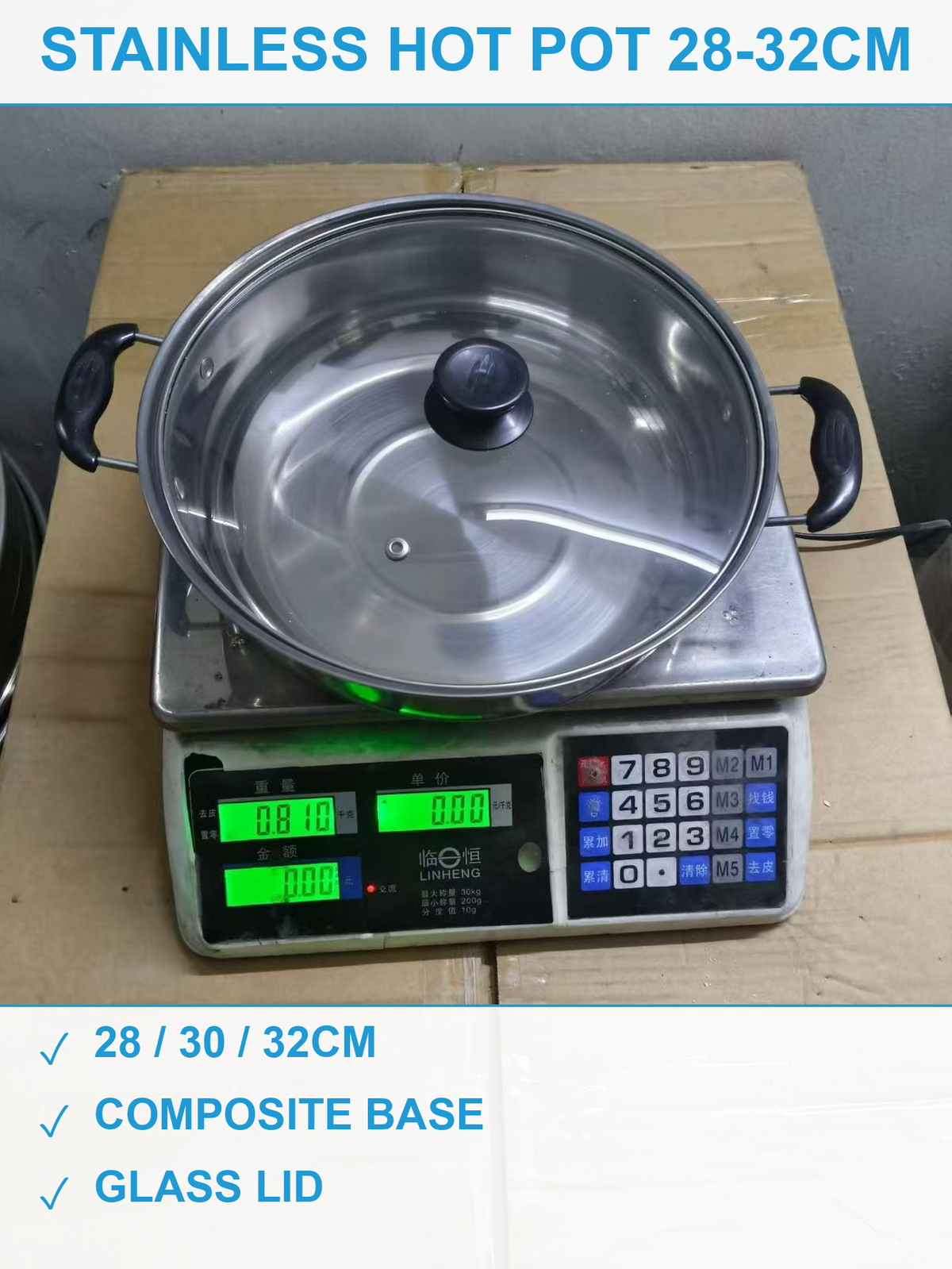 不锈钢火锅10000个 现货清仓批发