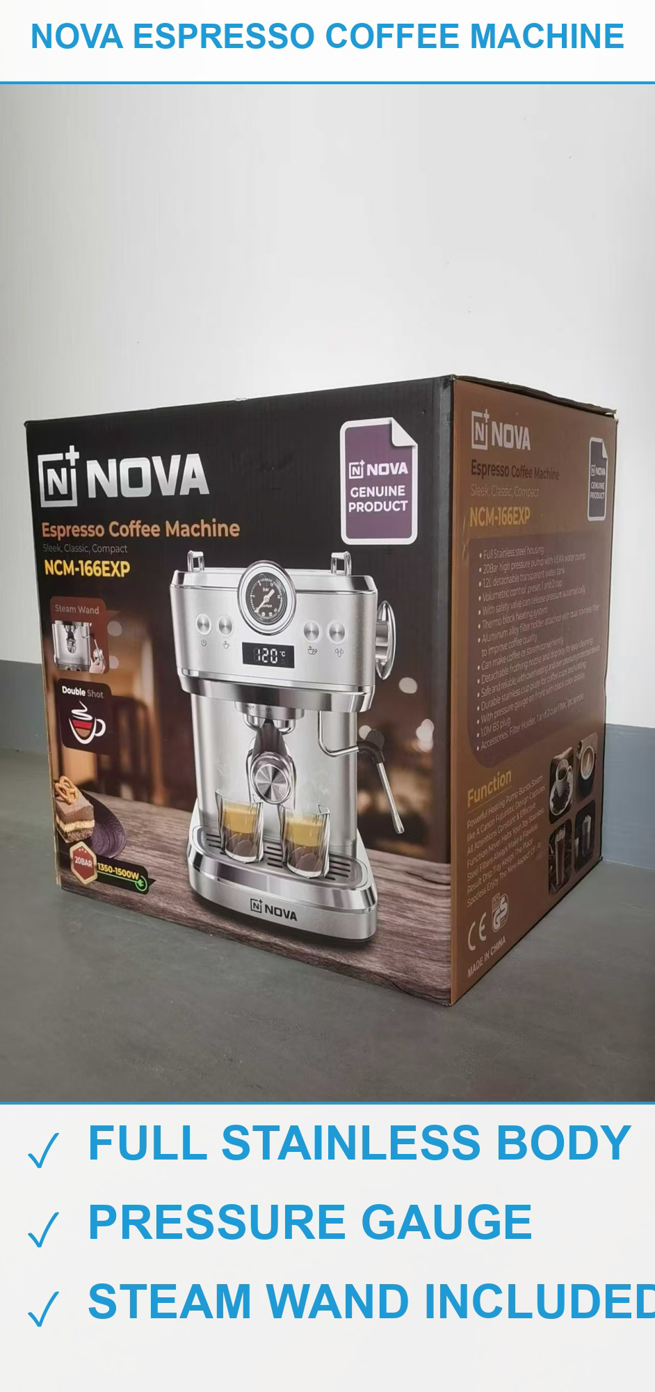 NOVA意式咖啡机280台 现货清仓批发